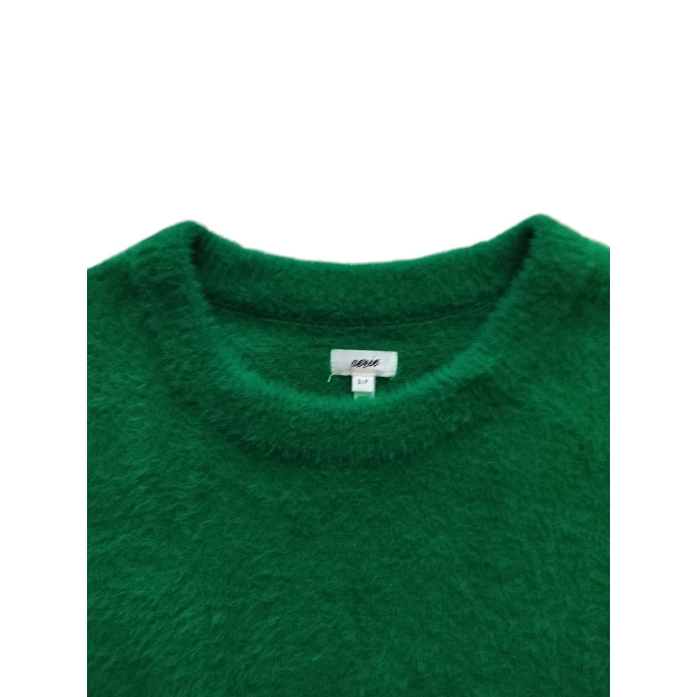 Aerie Women's Green Soft & Fuzzy Flurry Crew Neck‎ Sweater Size S